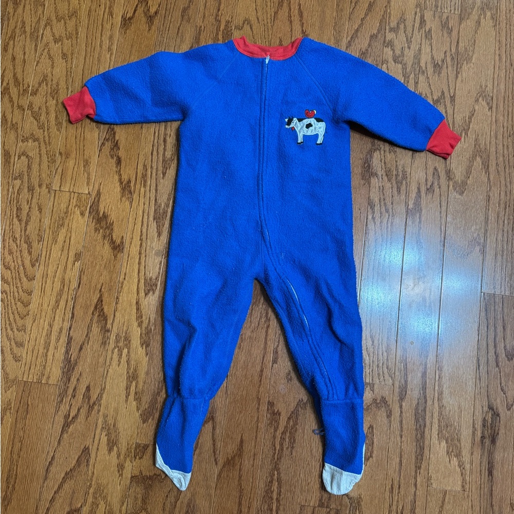 Blue Kids One Piece with Red Accents